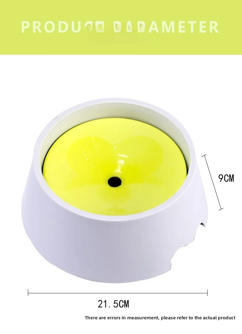 The non-slip mouth-guard waterproof floating bowl for pets is suitable for large, medium and small-sized cats and dogs