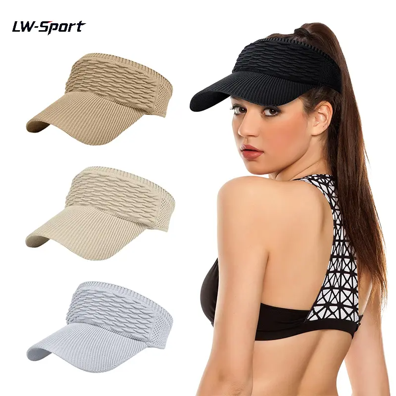 2Pcs Women's High Ponytail Sun Visor Hat |  Aesthetic Breathable Open-Top UV Protection Cap | Birthday Gift for Her Running Hiking Beach Travel Outdoor Daily Wear