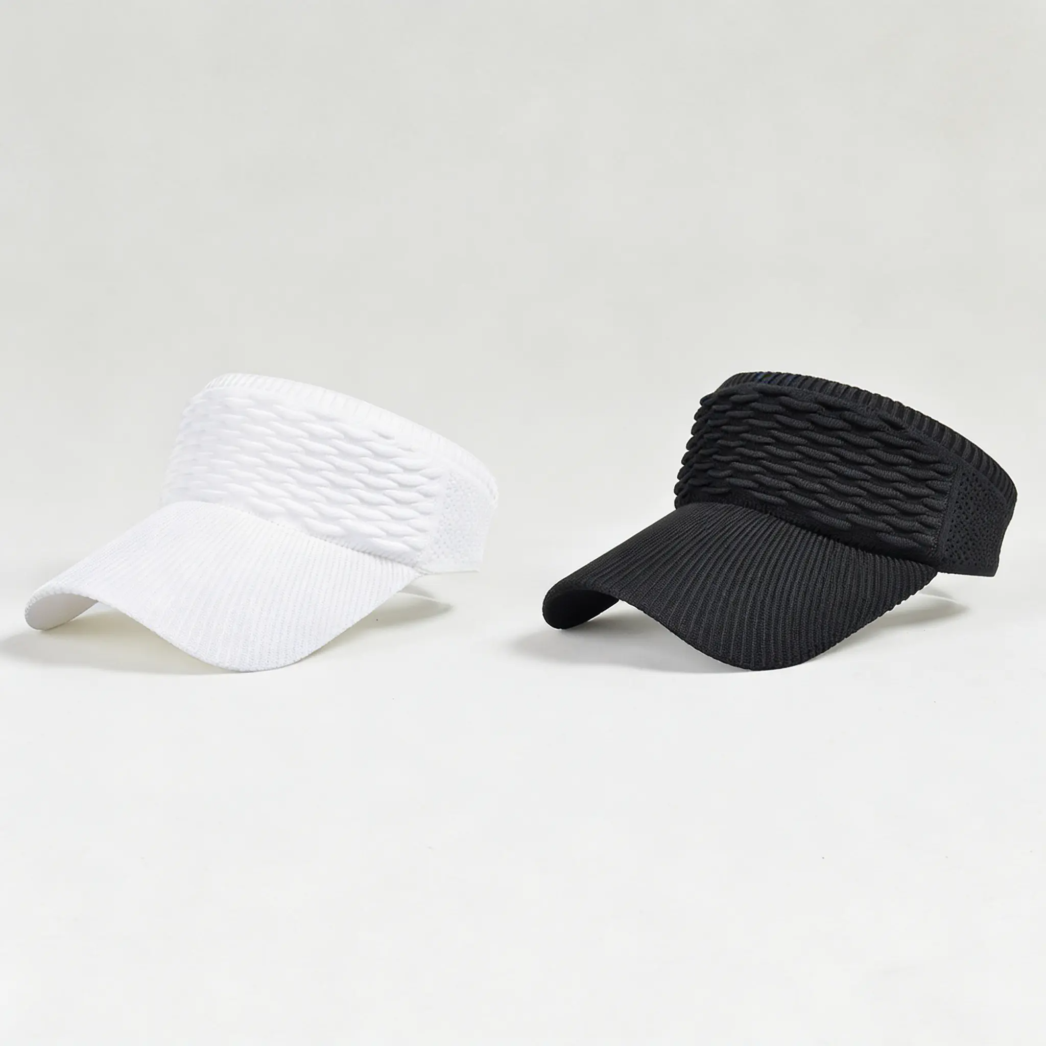 2Pcs Women's High Ponytail Sun Visor Hat |  Aesthetic Breathable Open-Top UV Protection Cap | Birthday Gift for Her Running Hiking Beach Travel Outdoor Daily Wear