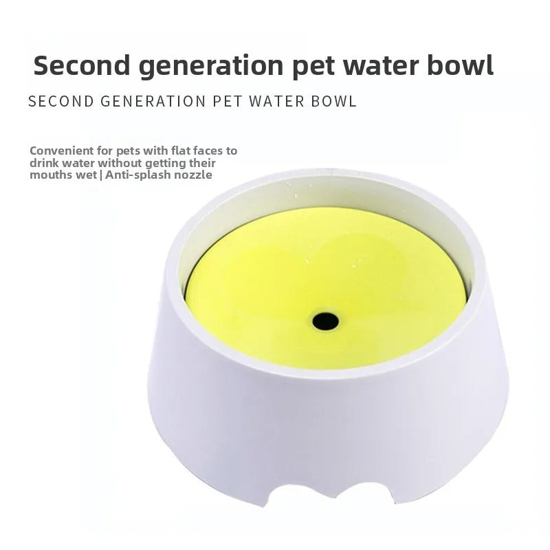 The non-slip mouth-guard waterproof floating bowl for pets is suitable for large, medium and small-sized cats and dogs