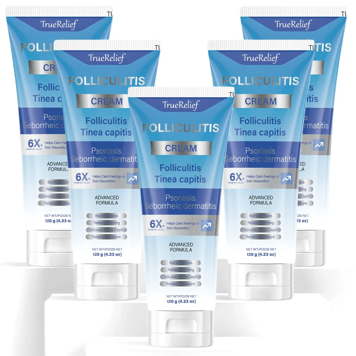 TrueRelief Botanical Folliculitis Care Cream – Soothing Moisturizer for Scalp, Face & Body
