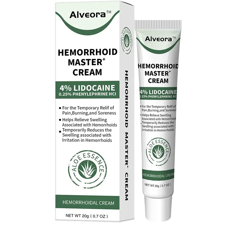 Alveora 3 Hemorrhoid，Lidocaine, glycerin, camphor, methyl salicylate, antibacterial, anti-inflammatory, cooling and itching relief, pain relief, bacterial inhibition, skin moisturizing Purple Daisy Color Solution Therapy Therapeutic