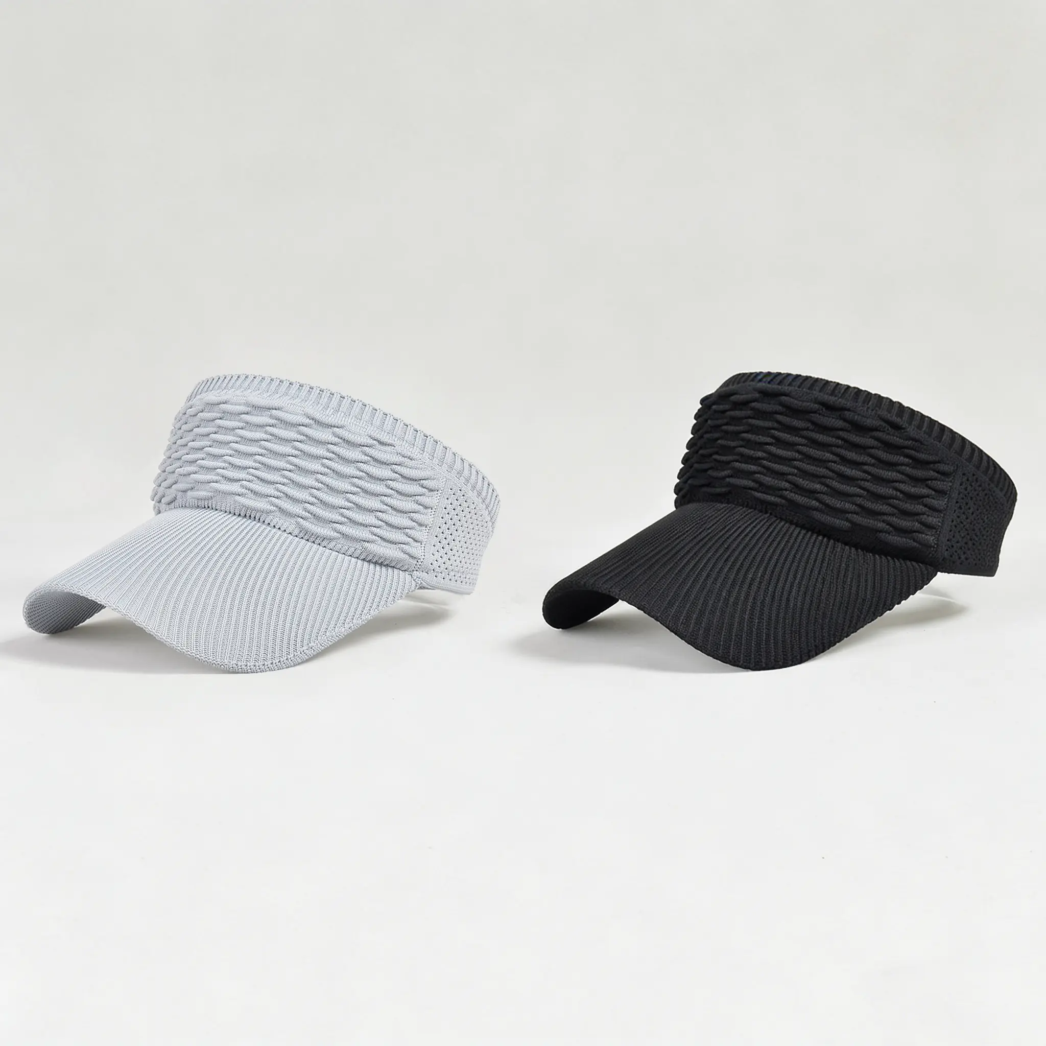 2Pcs Women's High Ponytail Sun Visor Hat |  Aesthetic Breathable Open-Top UV Protection Cap | Birthday Gift for Her Running Hiking Beach Travel Outdoor Daily Wear