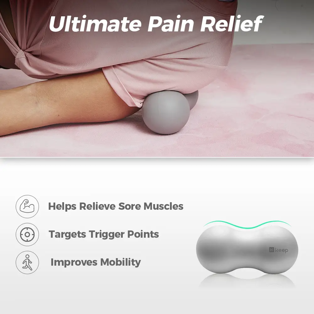 Peanut Massage Ball, Double Lacrosse Ball Massage Ball Therapy, Trigger Point Deep Tissue Exercise
