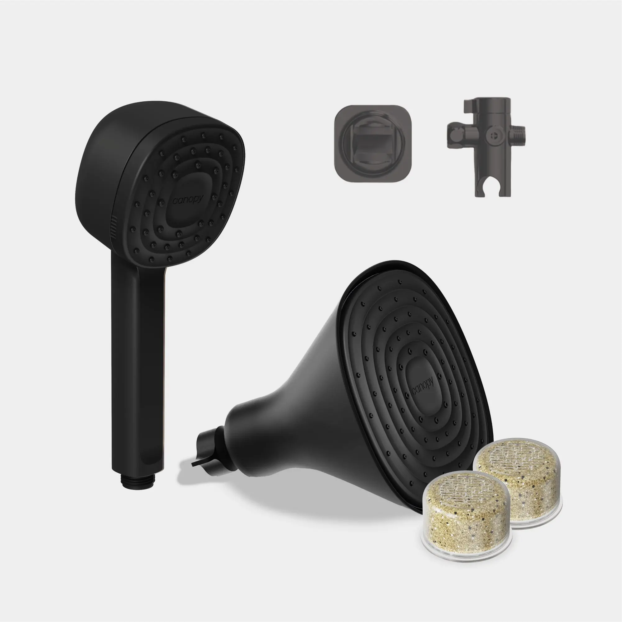1Pcs 4-in-1 Filtered Shower System | Includes Handheld & Fixed Shower Head + Diverter + Mount