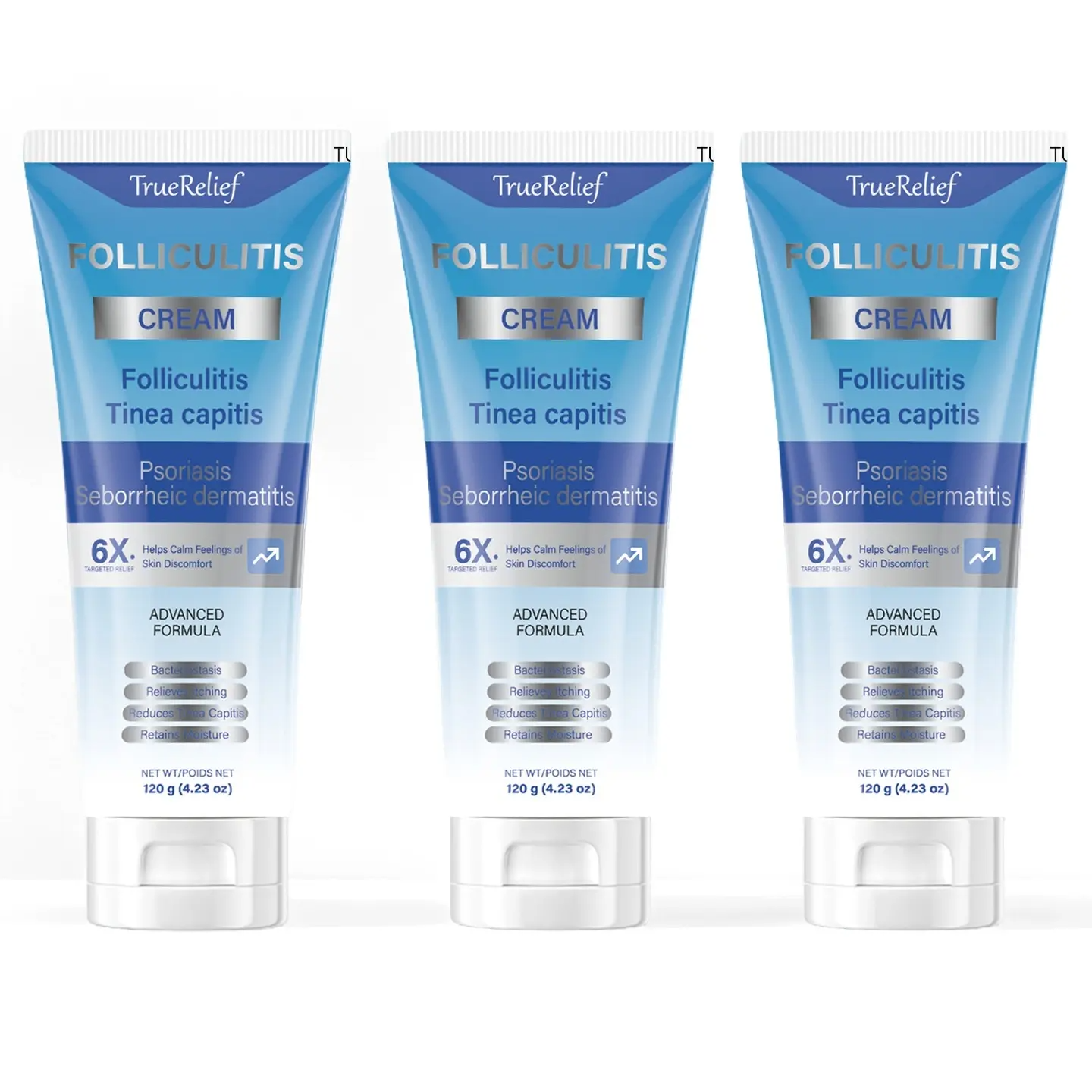 TrueRelief Botanical Folliculitis Care Cream – Soothing Moisturizer for Scalp, Face & Body