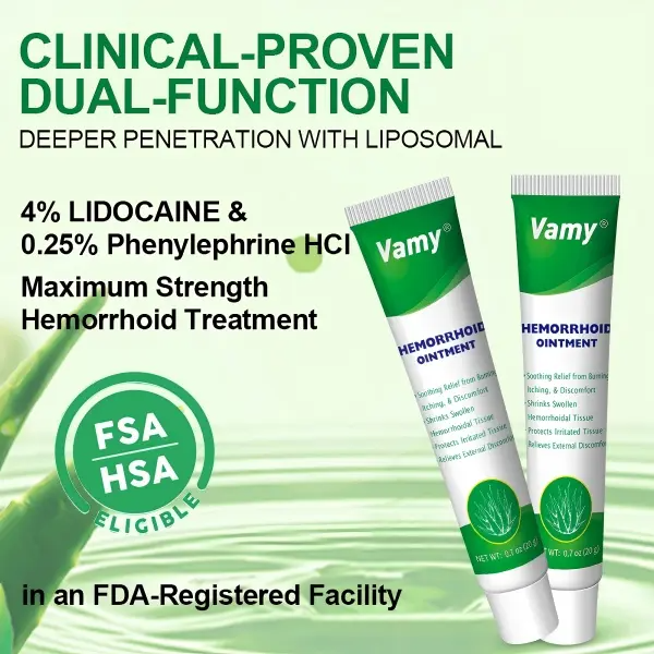 Organic Hemorrhoid Treatment Cream-Gel with Soothing Aloe Vera, Relieves Pain, Itching, and Swelling for Sensitive Skin, 1.4 oz with Finger Cots, Anti-Acne
