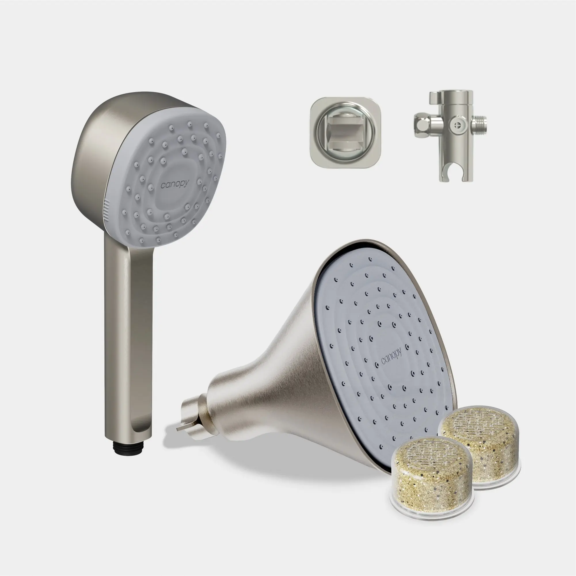 1Pcs 4-in-1 Filtered Shower System | Includes Handheld & Fixed Shower Head + Diverter + Mount