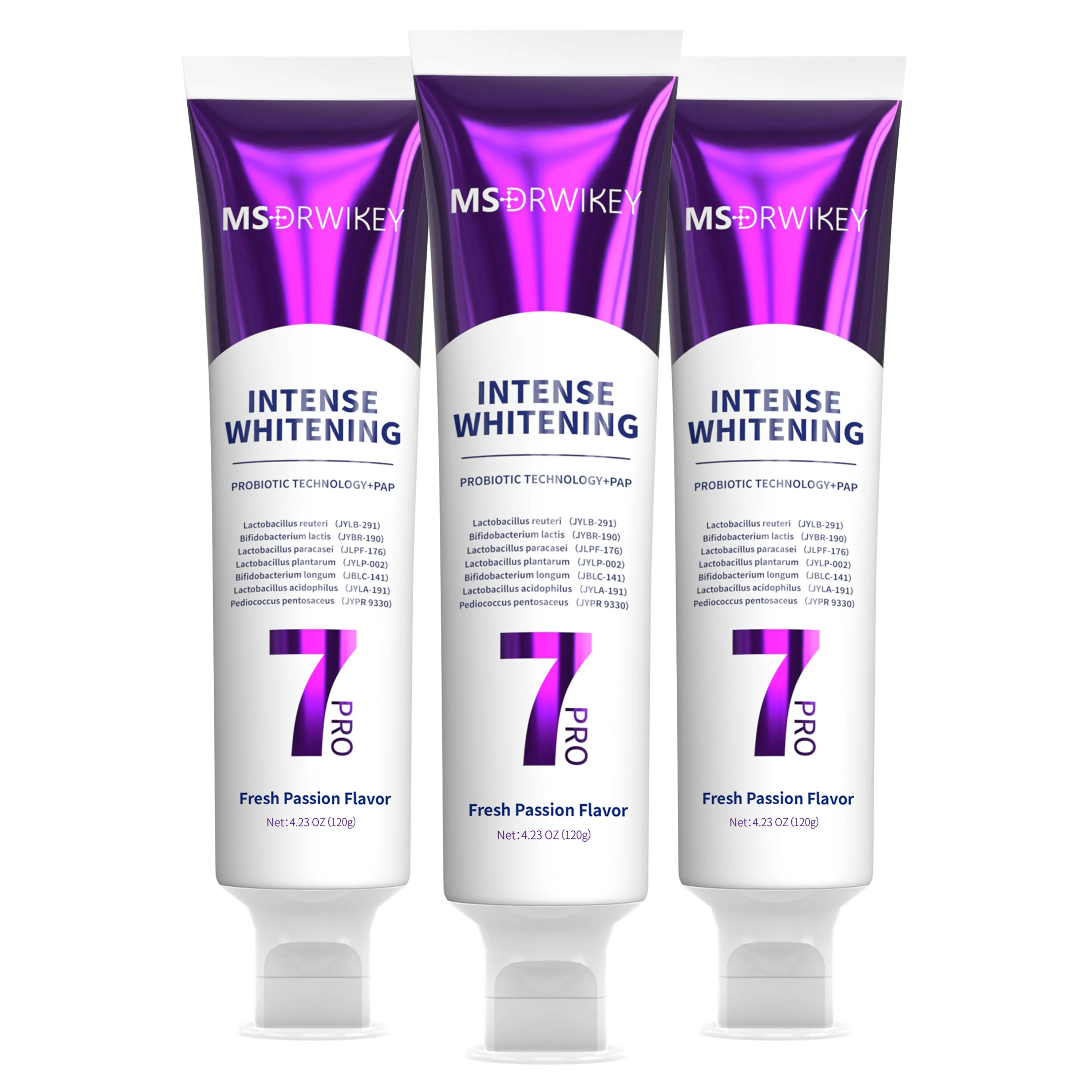 New 7-Pro Intensive Toothpaste | Upgraded Purple Formula with 7 Probiotics |  Long-Lasting Freshness