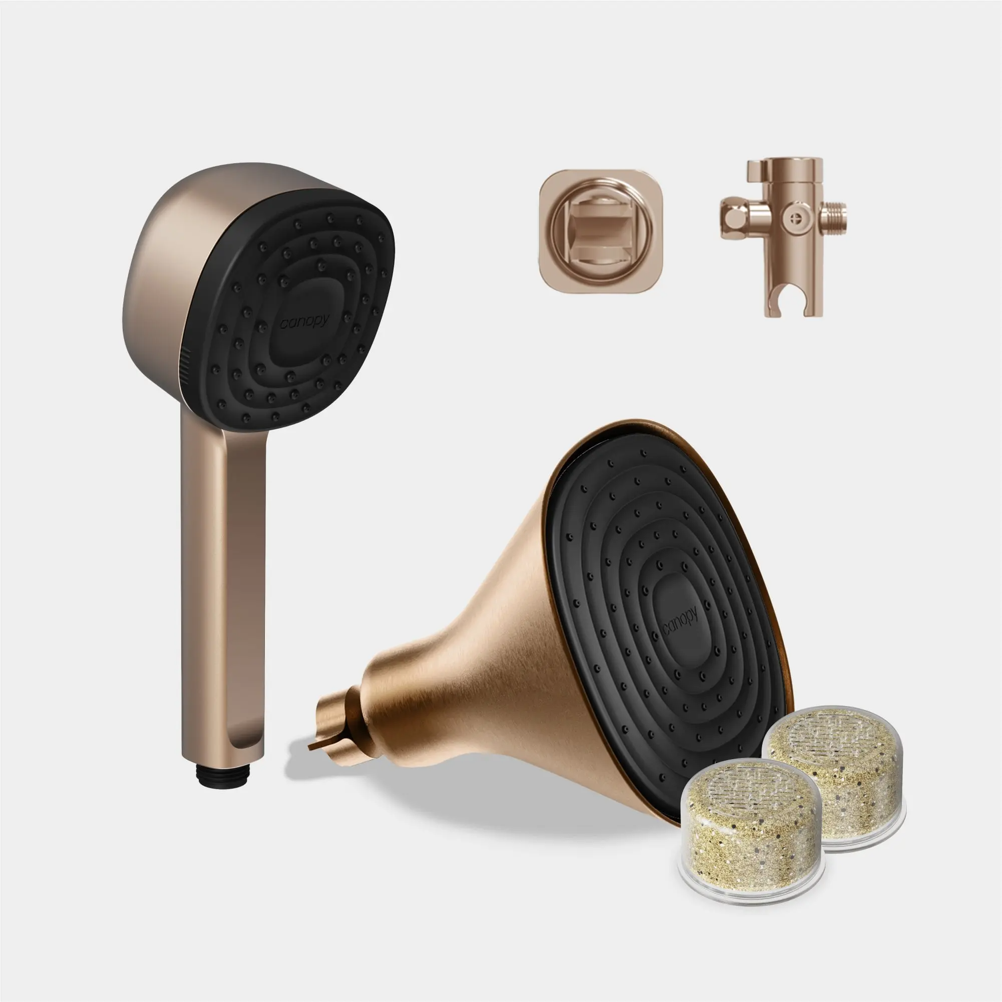 1Pcs 4-in-1 Filtered Shower System | Includes Handheld & Fixed Shower Head + Diverter + Mount