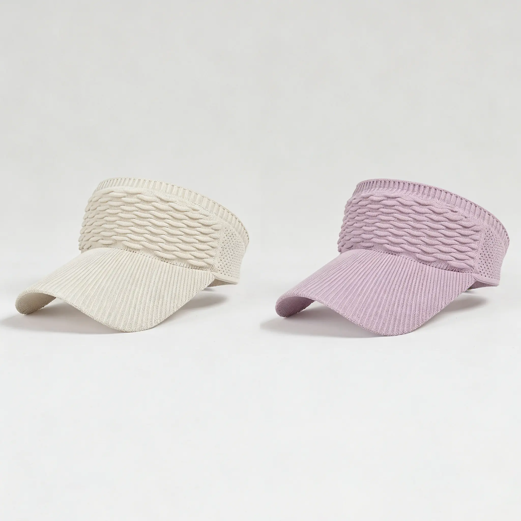 2Pcs Women's High Ponytail Sun Visor Hat |  Aesthetic Breathable Open-Top UV Protection Cap | Birthday Gift for Her Running Hiking Beach Travel Outdoor Daily Wear