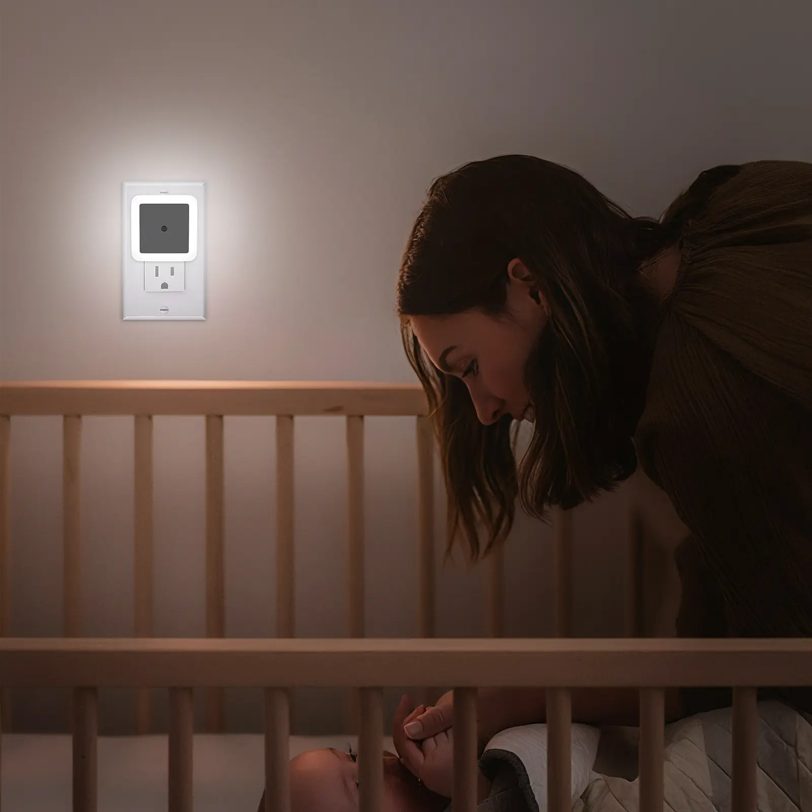 Night Light, Night Lights Plug into Wall 6-Pack, Plug in Night Light, Dusk to Dawn Nightlight Led Night Lights for Bedroom, Bathroom, Hallway Warm White Home Lighting