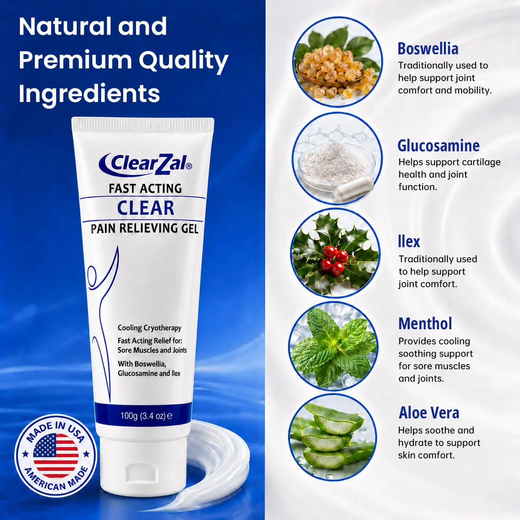 Soothing Cooling Gel 100g, Relieving Body Gel, Cooling with Menthol and Frankincense, Helps Relieve Muscle Tension