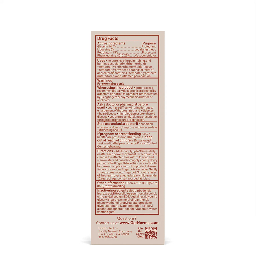 Hemorrhoid Cream: Maximum Strength Healing for Rapid Pain Relief Reduces Swelling and Provides Lasting Protection with Phenylephrine HCL, Aloe & Glycerin