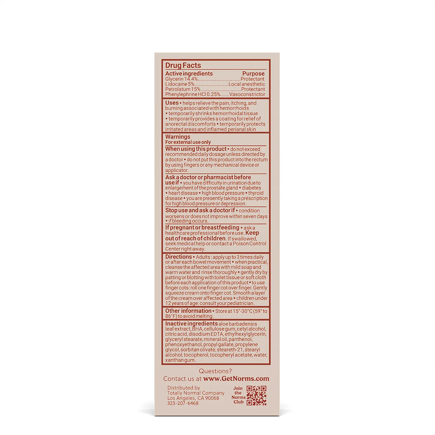 Hemorrhoid Cream: Maximum Strength Healing for Rapid Pain Relief Reduces Swelling and Provides Lasting Protection with Phenylephrine HCL, Aloe & Glycerin