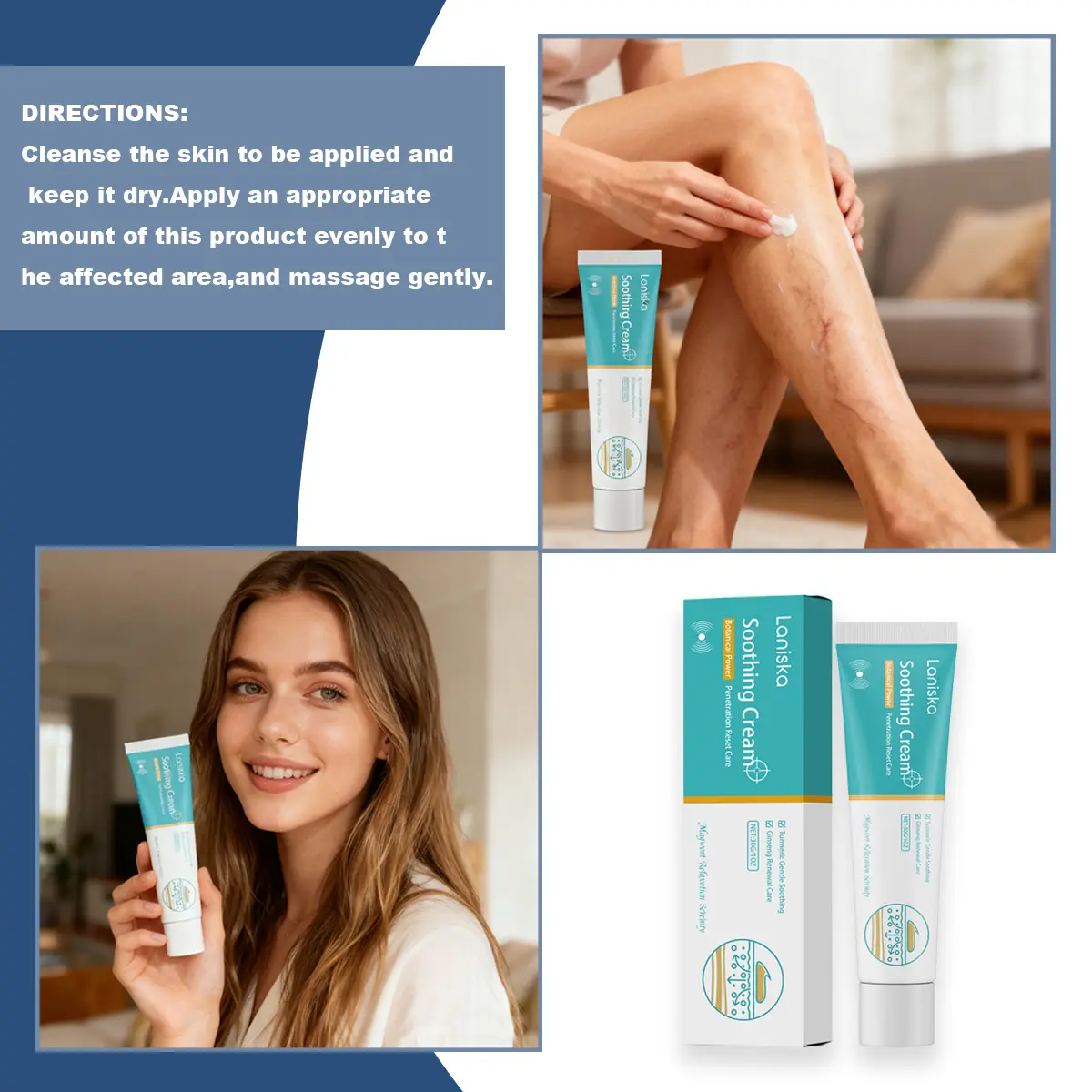Leg Relief Gentle Herbal Varicose VeinsCream
