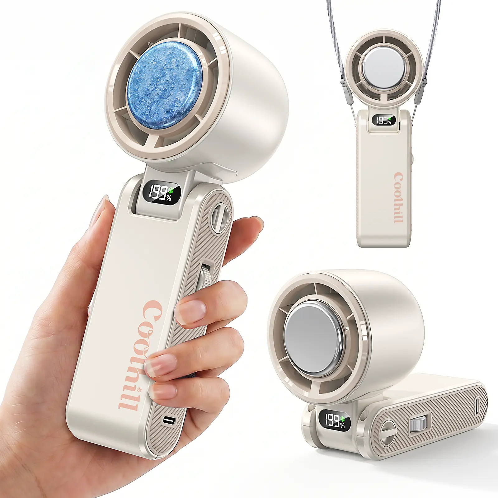 Portable fan Handheld High Speed Fan 199 Adjustable Levels