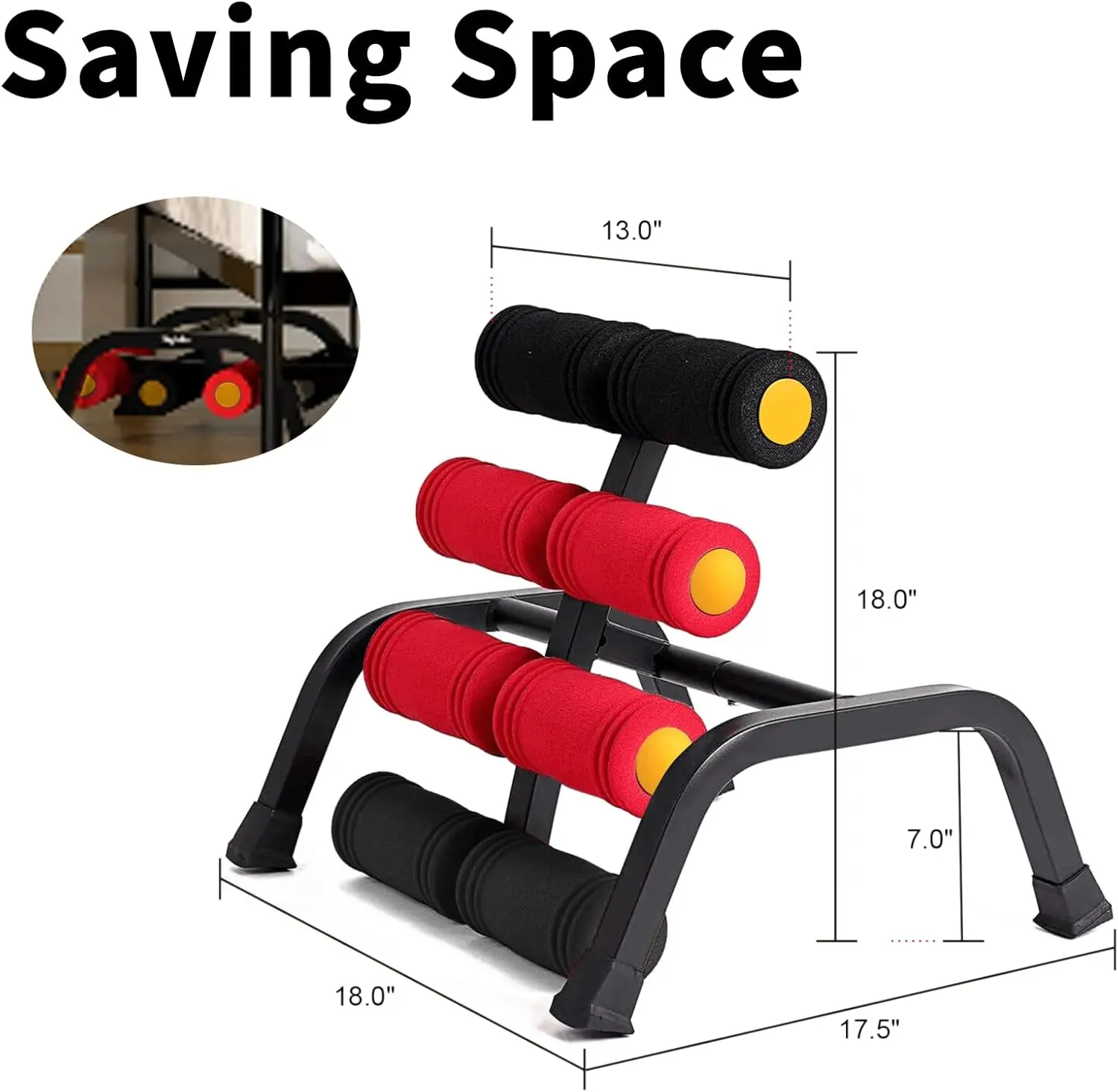 1 inversion Table,Glutes Trainer Machine, Waist & Back Exercise machine  for Lower Back, Strength Training Inversion Machine for RelaxationFoam Rollers Summervibes summerwins