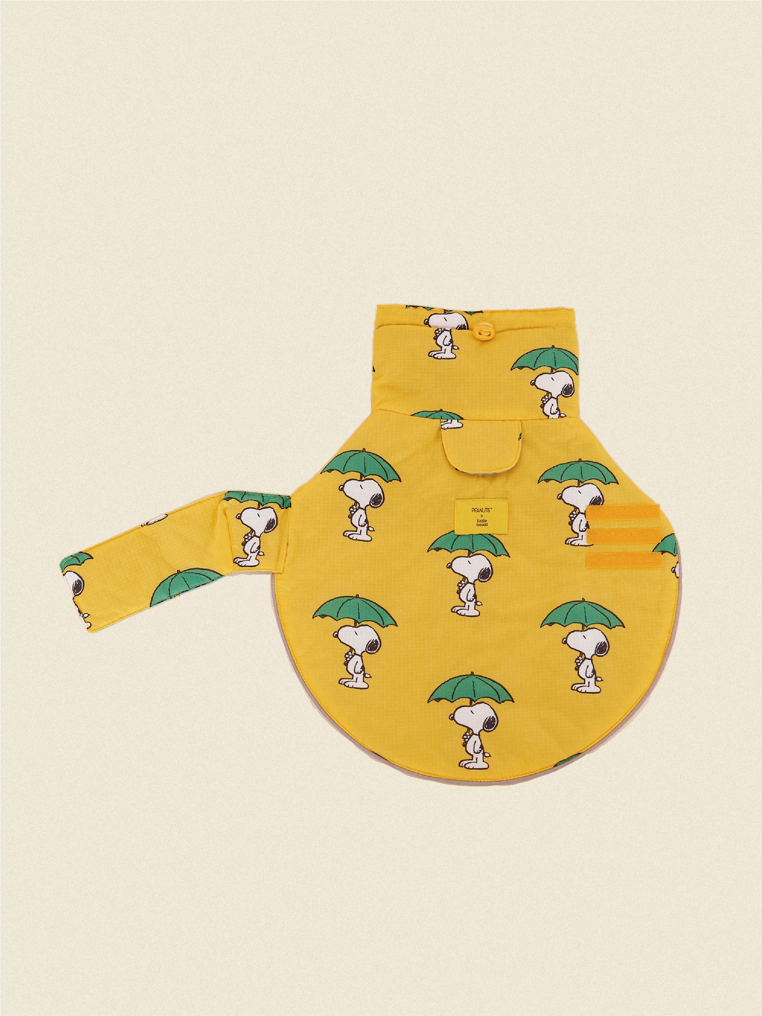 Snoopy and Woodstock Raincoat - Yellow / Blue