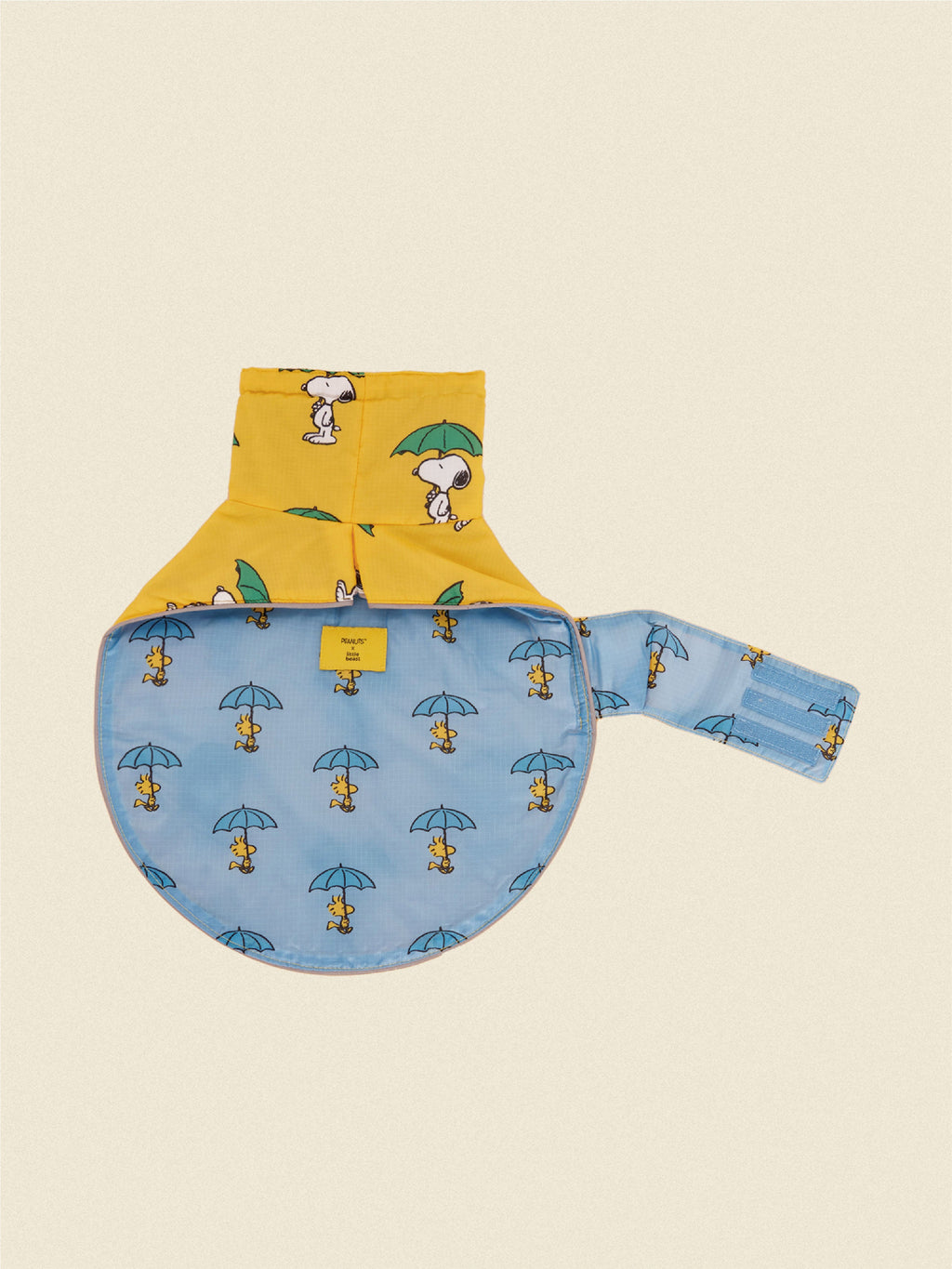 Snoopy and Woodstock Raincoat - Yellow / Blue