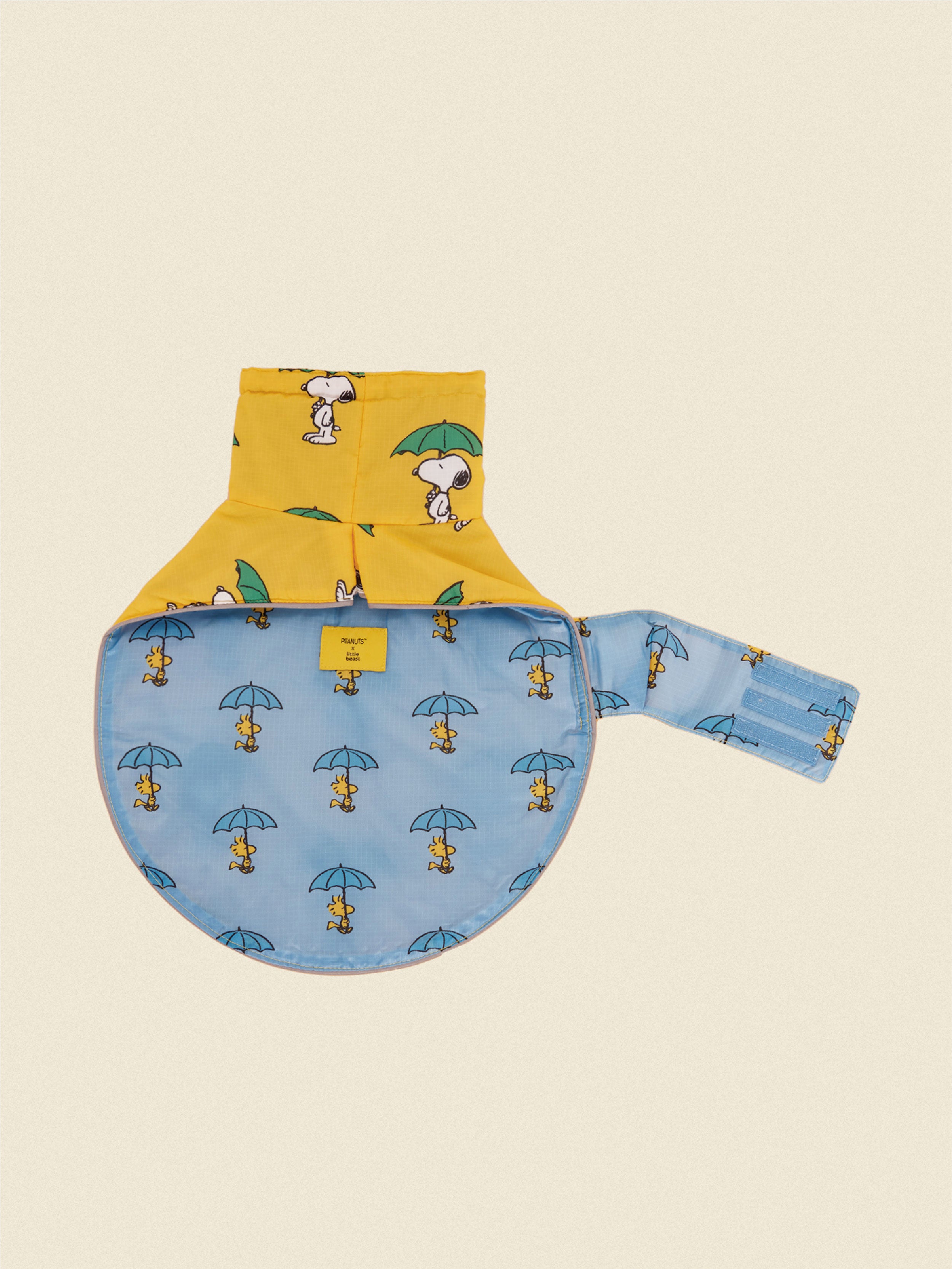 Snoopy and Woodstock Raincoat - Yellow / Blue